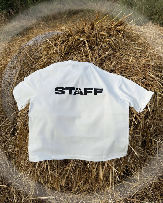 *STAFF* BOXY TEE (WHITE)
