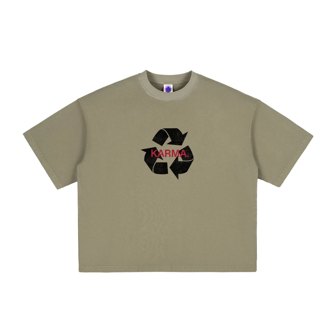 *KARMA* BOXY CROPPED TEE