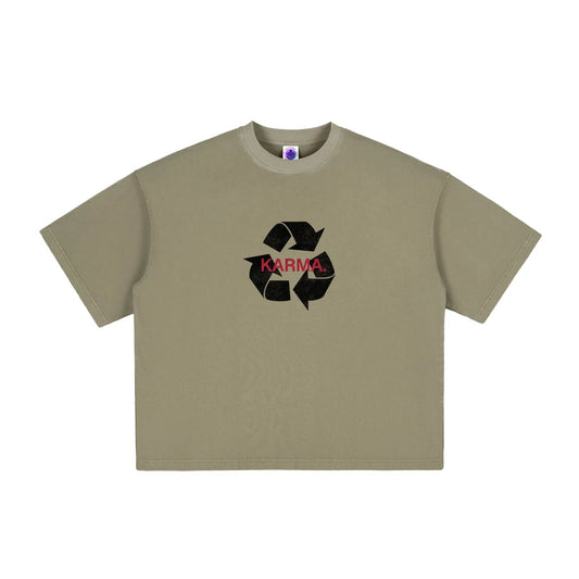 *KARMA* BOXY CROPPED TEE