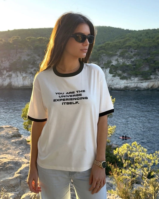 WOMEN RINGER TEE *UNIVERSE*